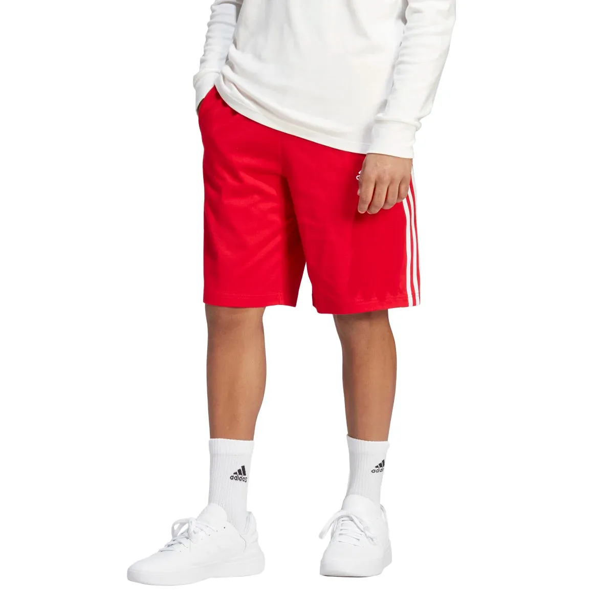 adidas Men's Essentials Single Jersey 3-Stripes Shorts (Tall)