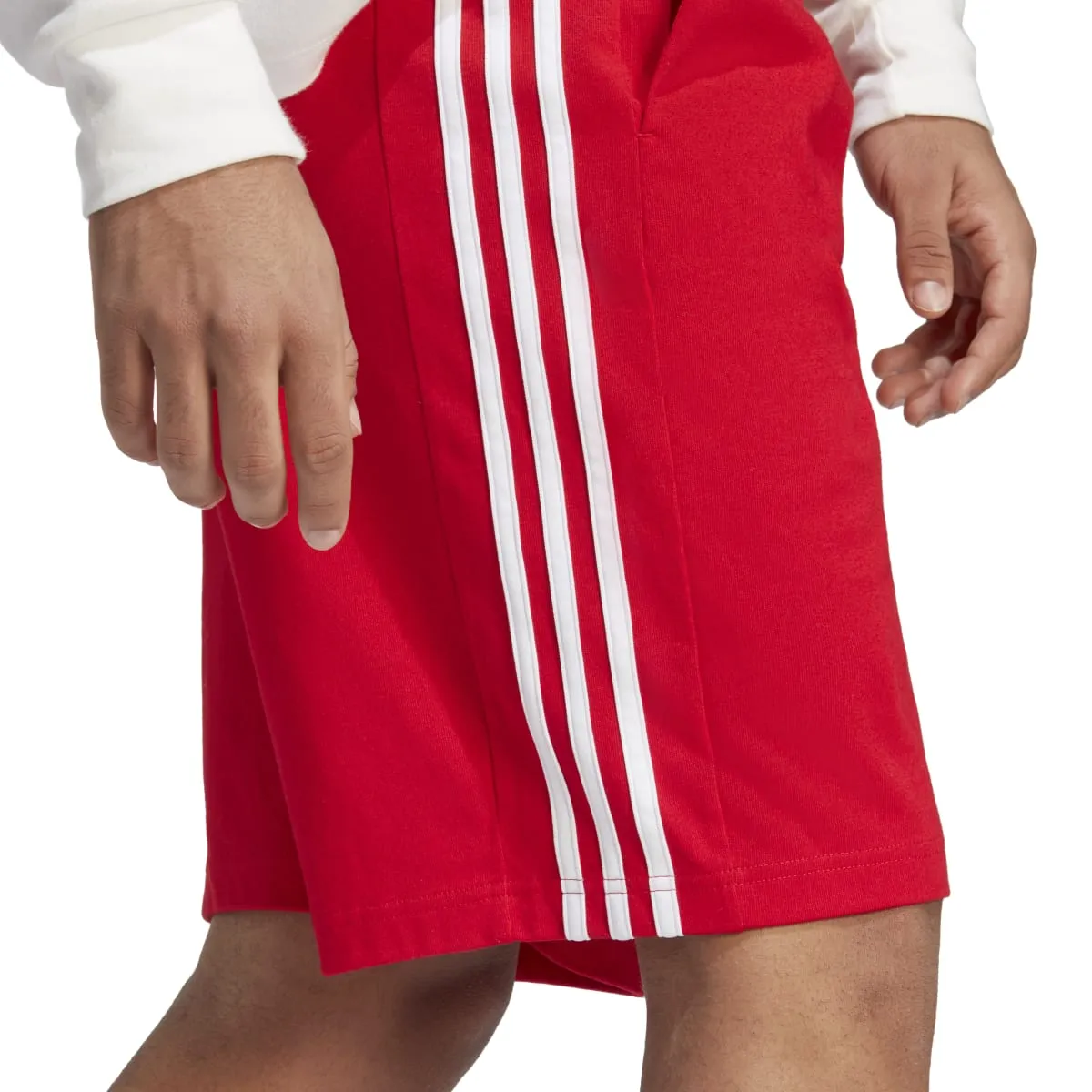 adidas Men's Essentials Single Jersey 3-Stripes Shorts (Tall)