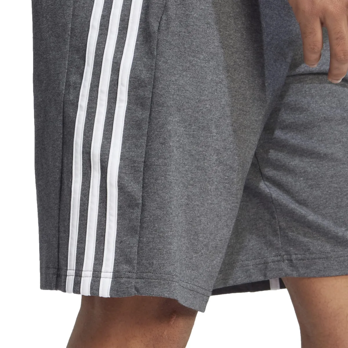 adidas Men's Essentials Single Jersey 3-Stripes Shorts (Tall)