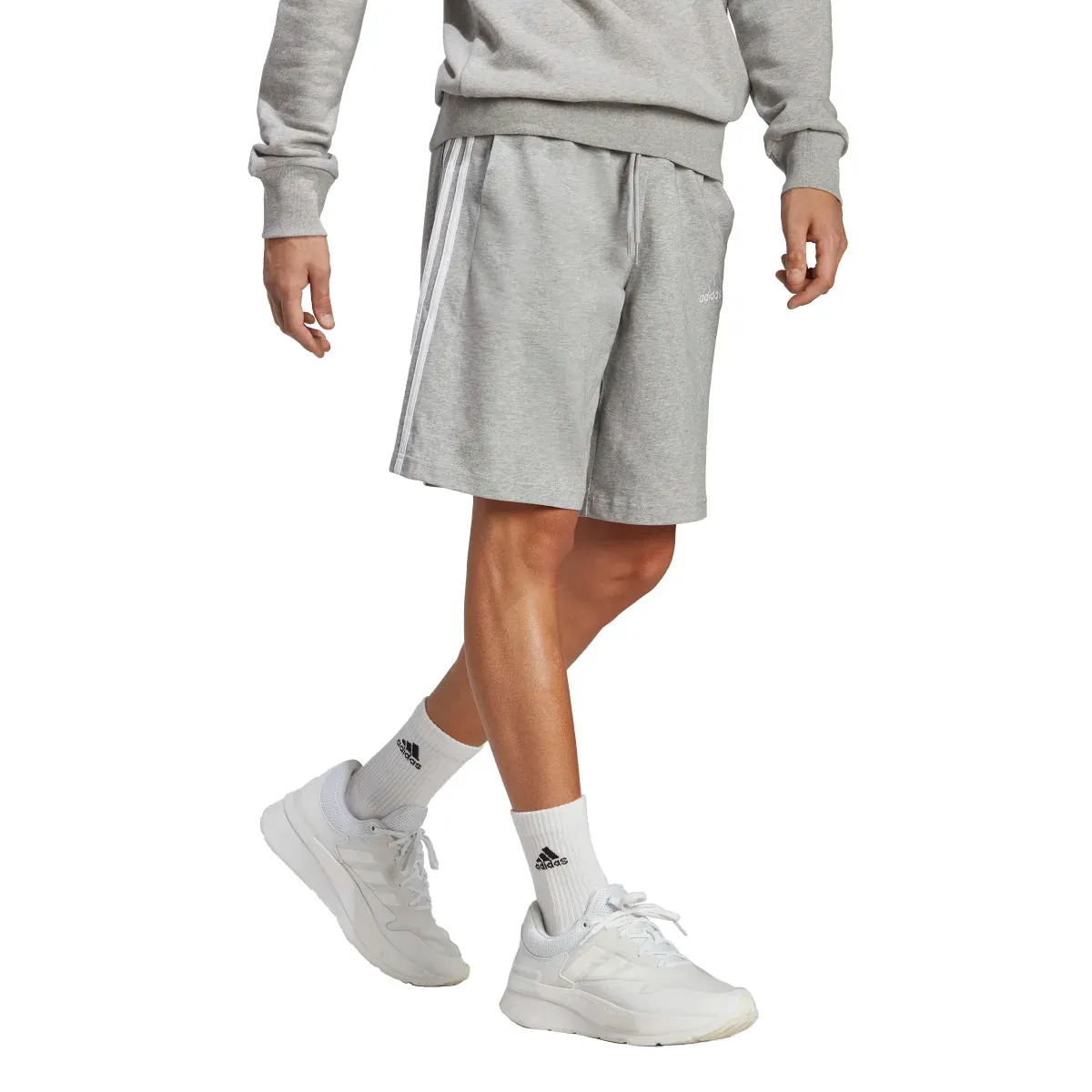 adidas Men's Essentials Single Jersey 3-Stripes Shorts (Tall)