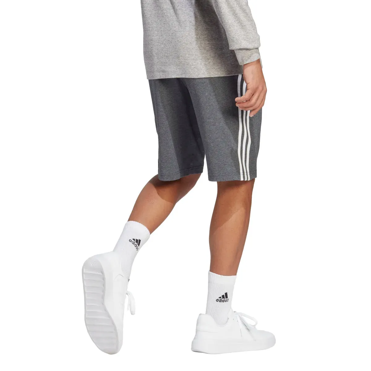 adidas Men's Essentials Single Jersey 3-Stripes Shorts (Tall)