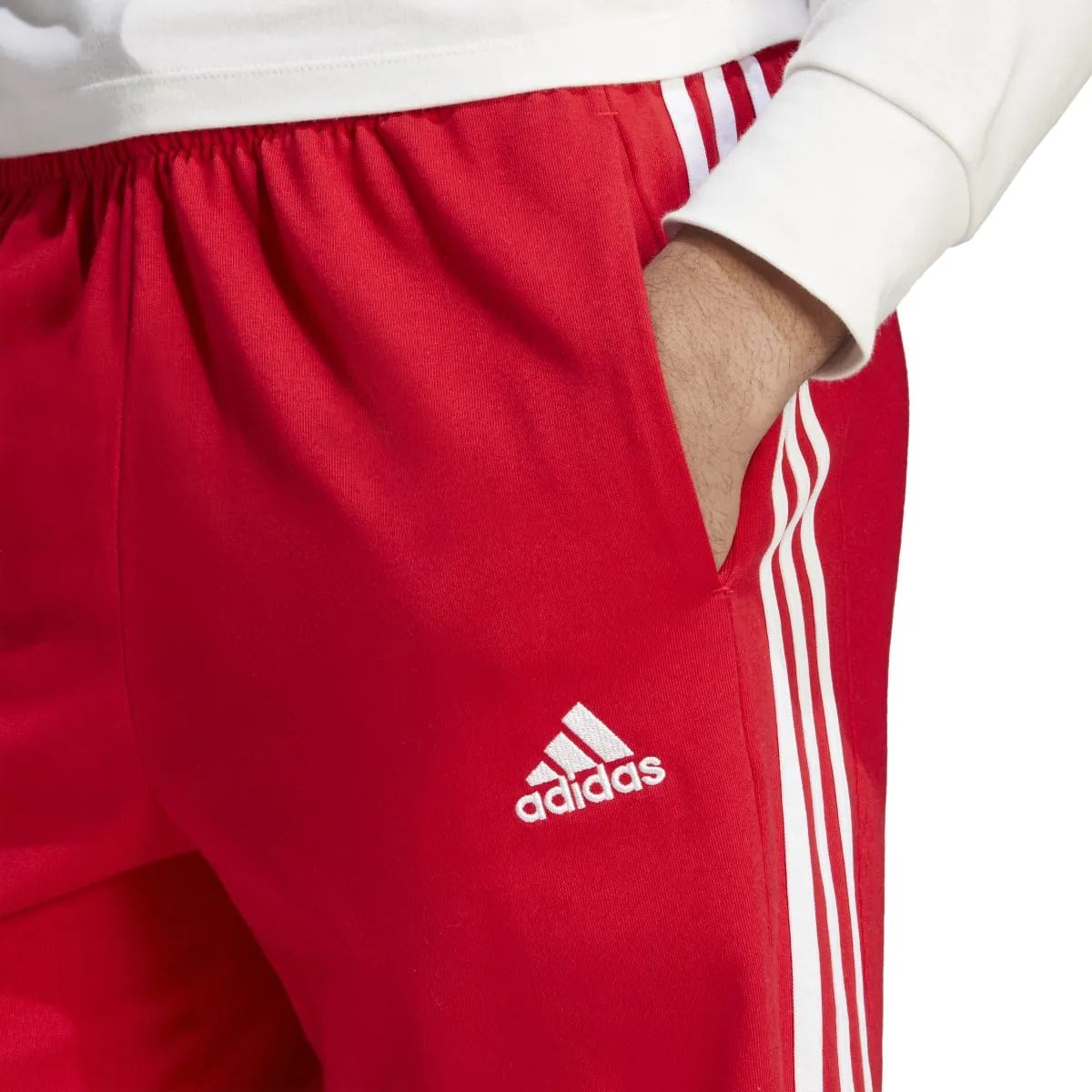 adidas Men's Essentials Single Jersey 3-Stripes Shorts (Tall)