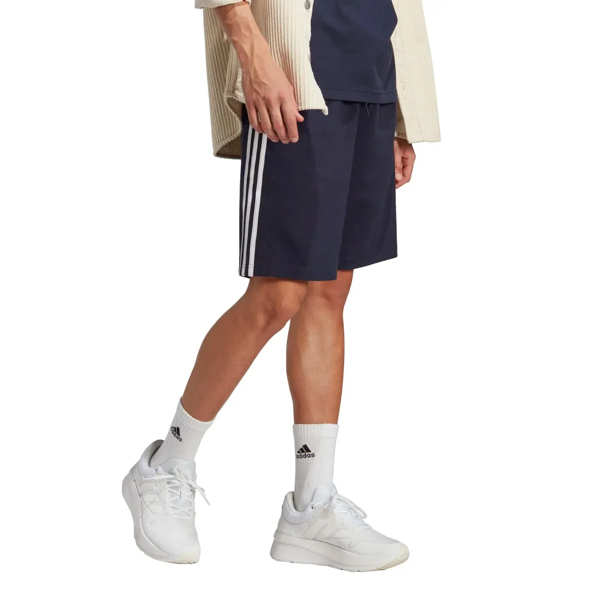 adidas Men's Essentials Single Jersey 3-Stripes Shorts (Tall)