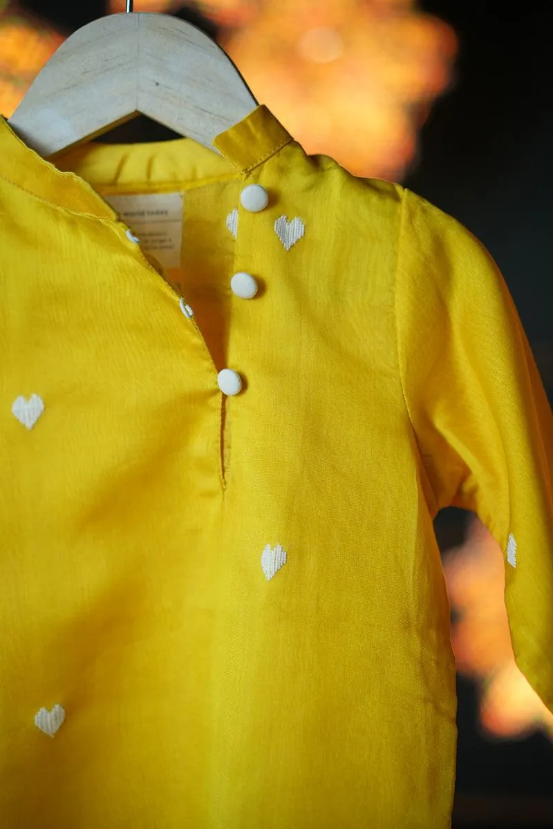 Basant boys ethnic wear kurta in handwoven cotton silk