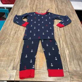 Blue House Navy anchors Ctn LS Pyjamas 6Y