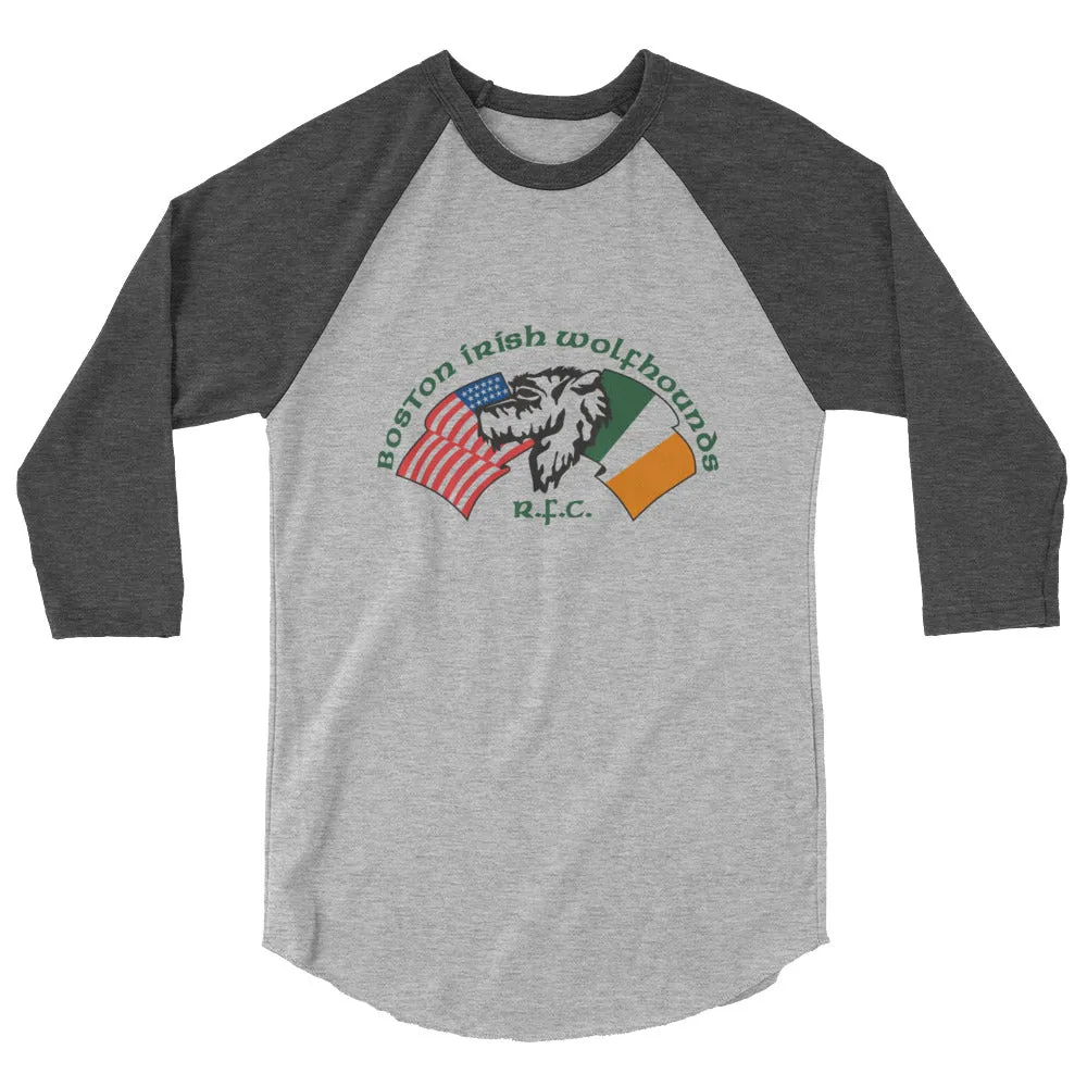 Boston Irish Wolfhounds YRFC Raglan 3/4 Sleeve Tee