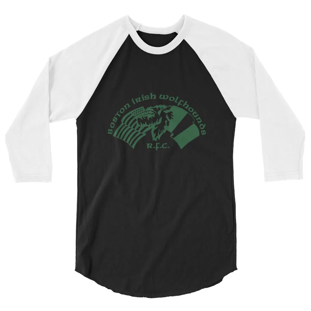 Boston Irish Wolfhounds YRFC Raglan 3/4 Sleeve Tee