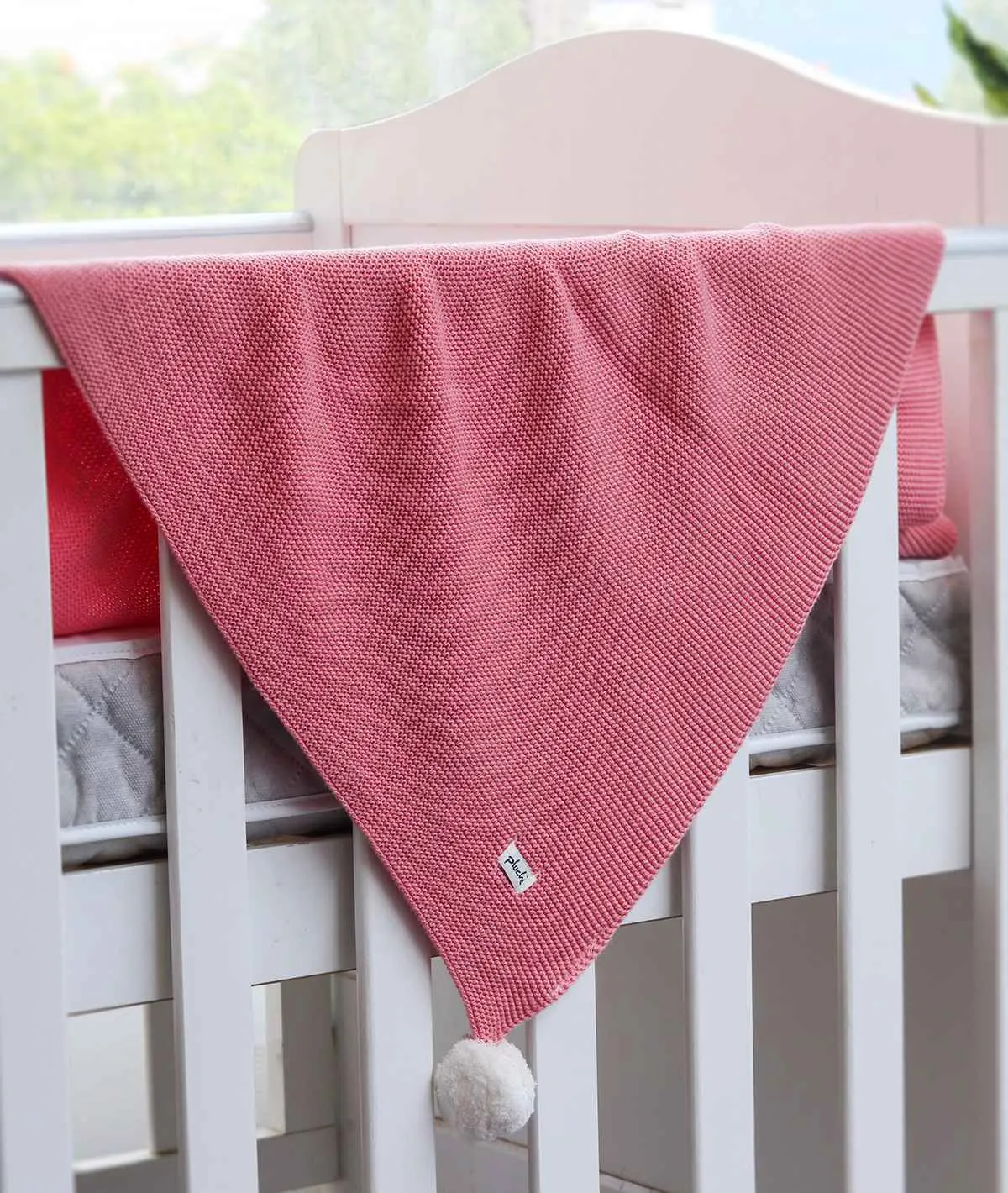Bugs Bunny Blossom & Ivory 100% Organic Cotton Knitted All Seasons AC Blanket for Babies