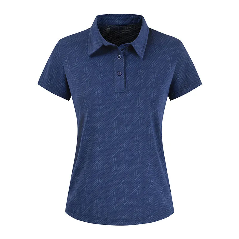 Chinese Factory High Quality Women Polo Shirts Quick-Drying Cotton Sportswear Short Sleeve Solid Color Breathable Female Tops