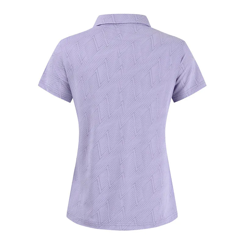 Chinese Factory High Quality Women Polo Shirts Quick-Drying Cotton Sportswear Short Sleeve Solid Color Breathable Female Tops