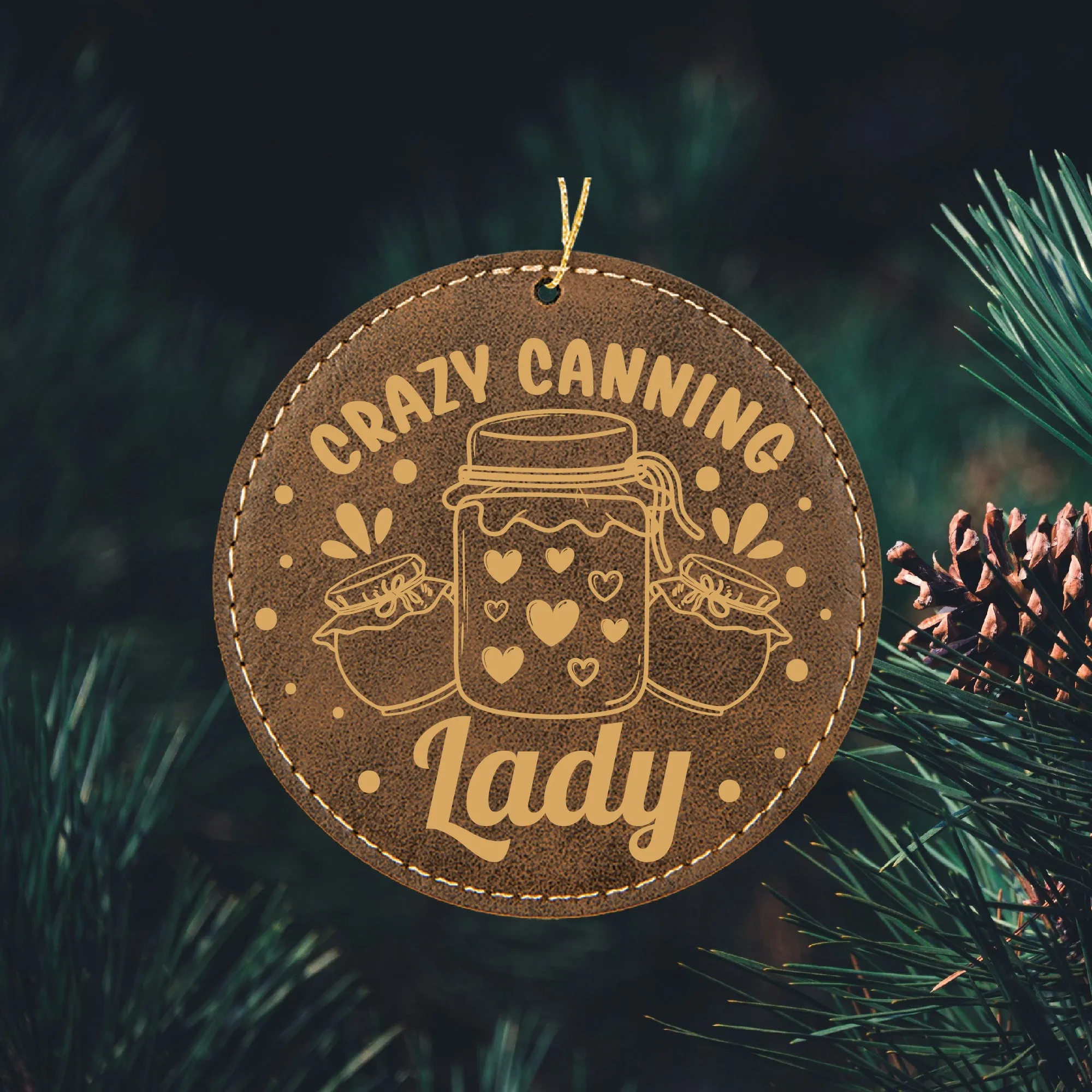 Crazy Canning Lady Ornament