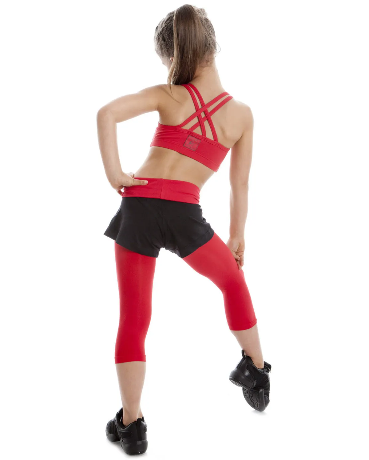 Energetiks Double Cross Crop Top, Childs, CC33