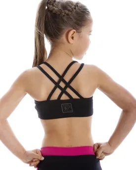 Energetiks Double Cross Crop Top, Childs, CC33