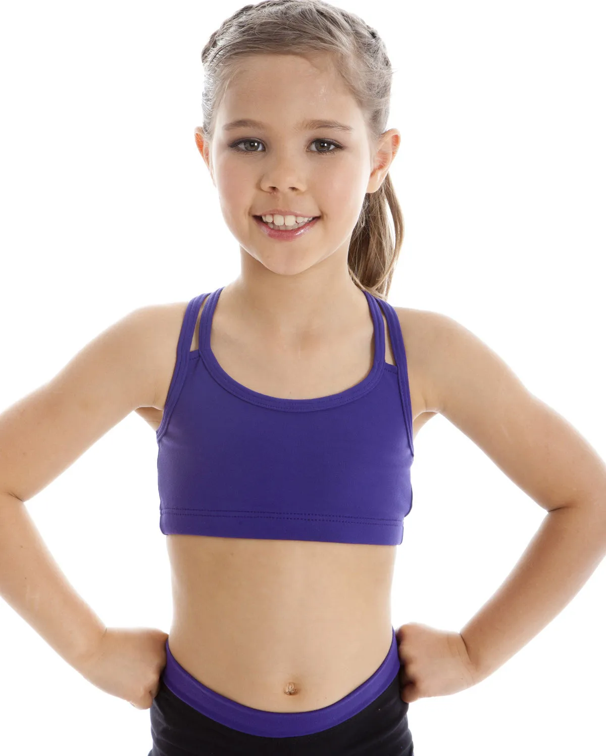 Energetiks Double Cross Crop Top, Childs, CC33