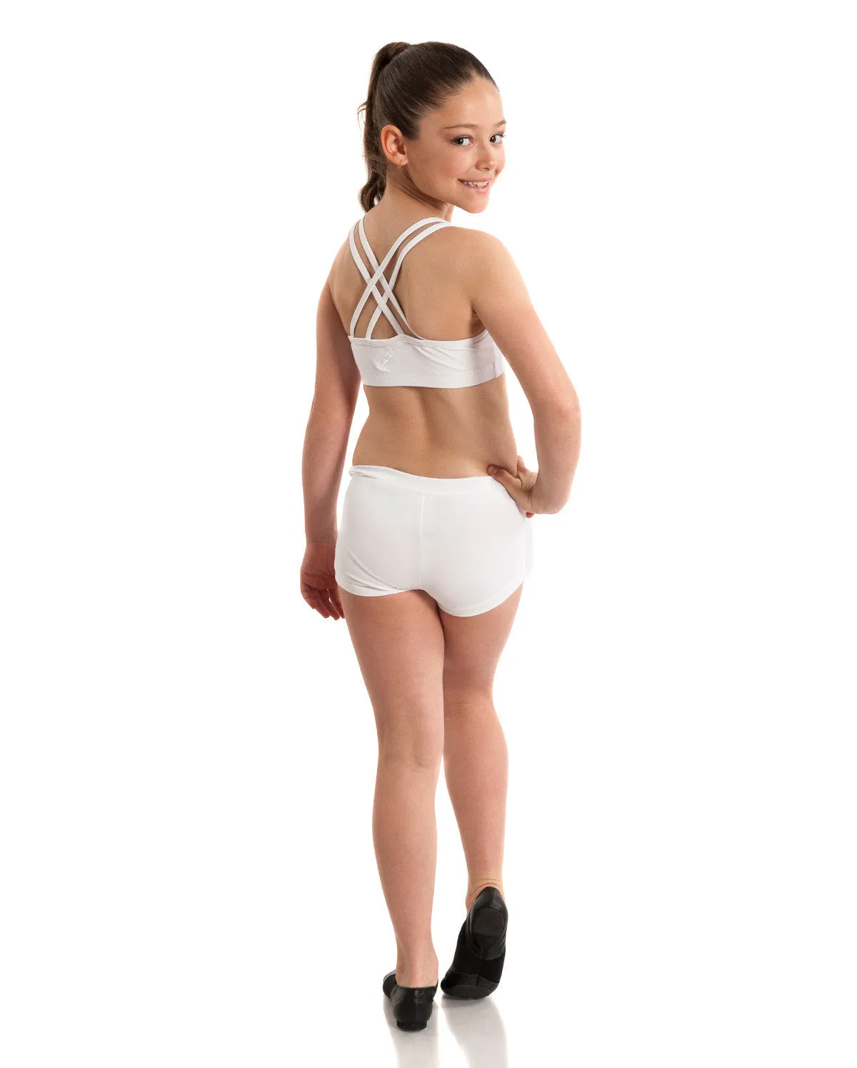 Energetiks Double Cross Crop Top, Childs, CC33