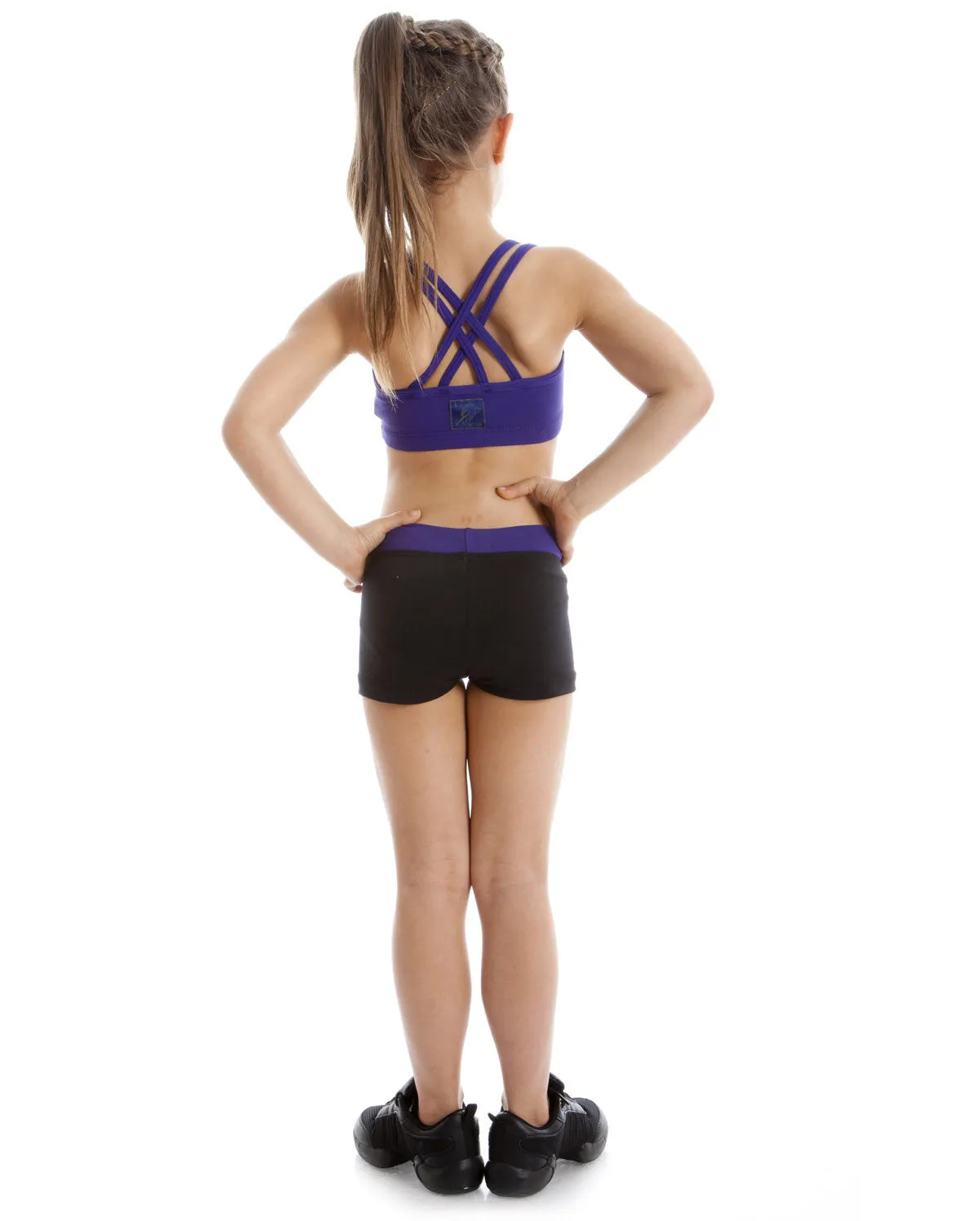 Energetiks Double Cross Crop Top, Childs, CC33