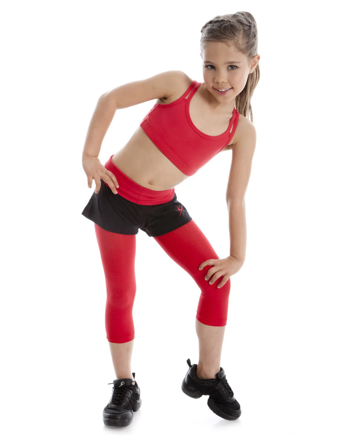 Energetiks Double Cross Crop Top, Childs, CC33