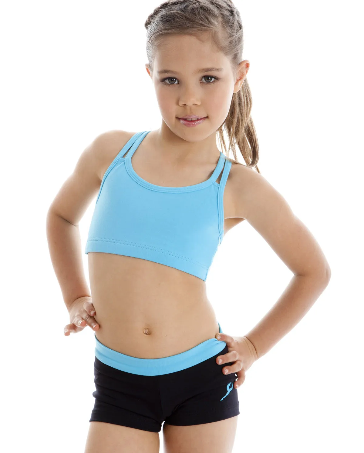 Energetiks Double Cross Crop Top, Childs, CC33
