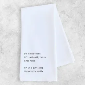 Free Time - Tea Towel