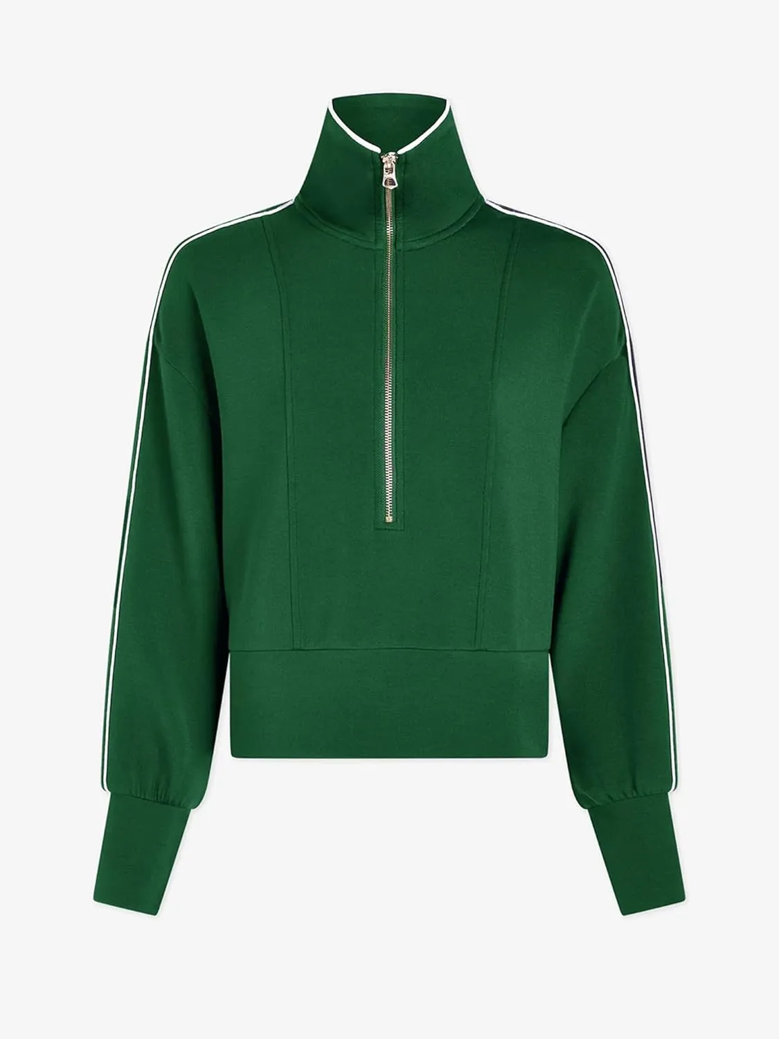FUPHINE Women Cropped Sweatshirts Workout Half Zip Up Hoodies Long Sleeve Pullover Fashion Outfits Y2K Clothes 2024