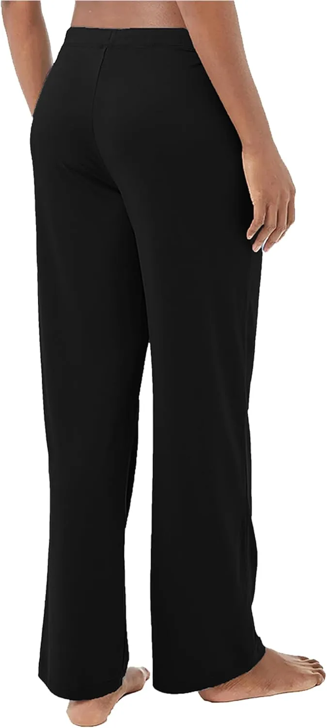 Galaxy by Harvic 3-Pack Women's Loose Fit Lounge Pants - Soft Stretchy Leggings for Relaxing, Yoga, or Everyday Wear (S-3XL)