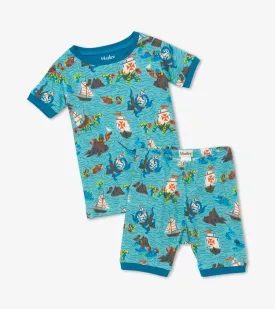 Hatley Organic Cotton Short Pyjamas Pirate Ships