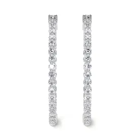 Inside Out Large Diamond Hoops