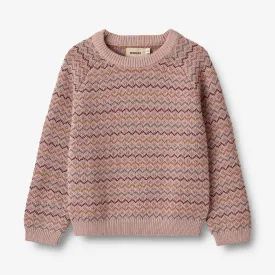 Jacquard Pullover Nanna - dry rose