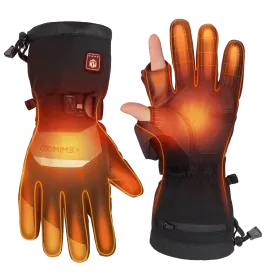 KEMIMOTO Heated Gloves with Magnetic Flap for Fishing, Cycling, Hiking, Hunting