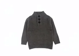 Kids Pullover - 3 Buttons - Dark Grey
