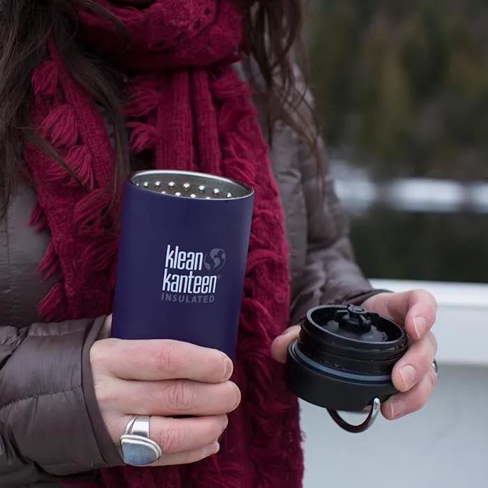 Klean Kanteen Insulated TK Wide with Café Cap 355ml - Brushed Steel