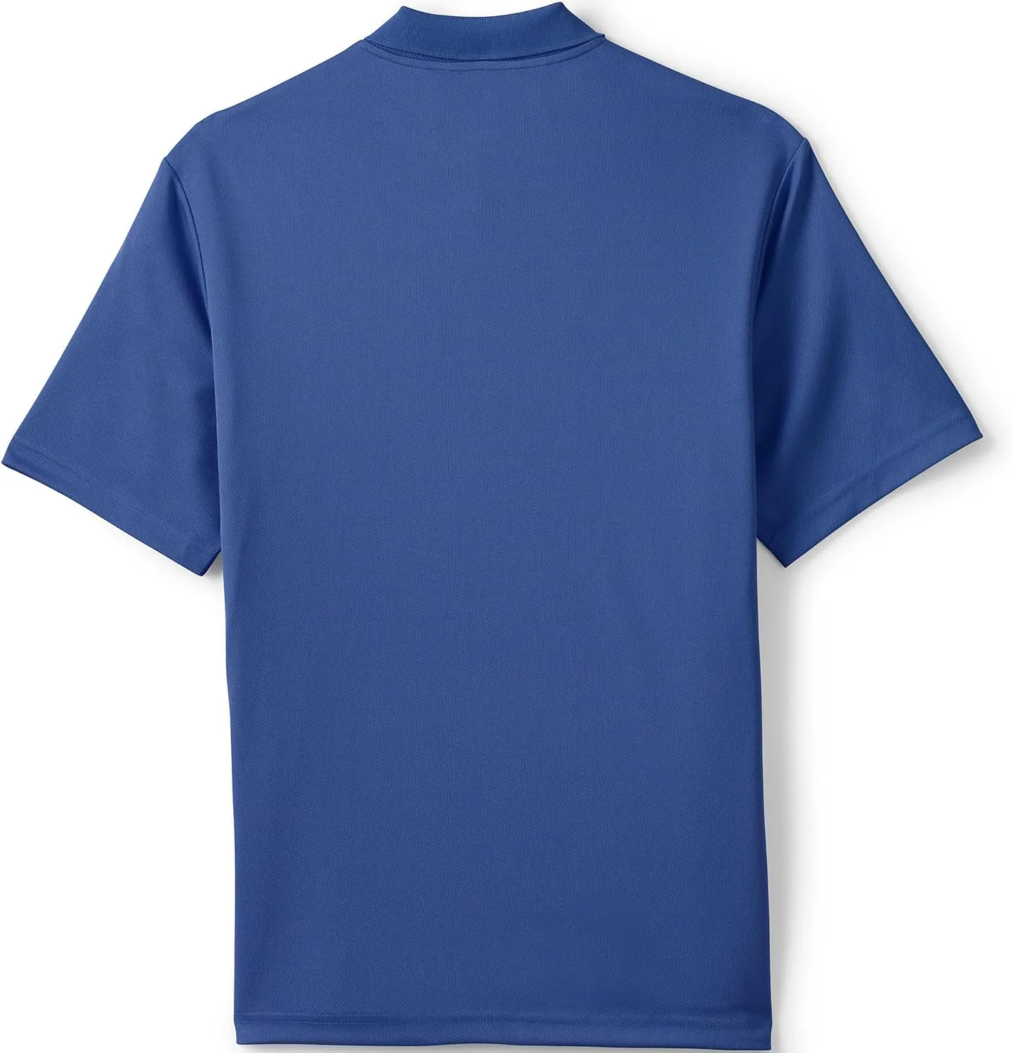 Lands' End Men's Short Sleeve Solid Active Polo Shirt