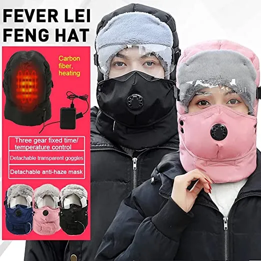 Men and Women's 3 Levels Control USB Heated Hat