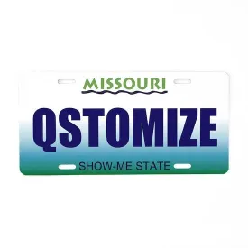 Missouri Personalized License Plate