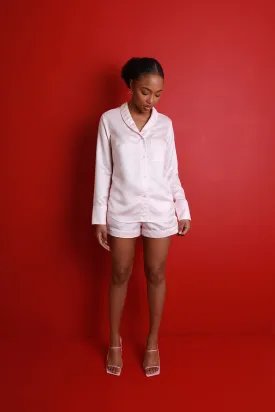 Mulberry Silk Long Sleeved Shorties Pyjamas - Chennai Pink. Please note that pieces purchased in our Archive Sale can't be refunded. We are happy to offer you an exchange, if we have the stock available or a credit note.