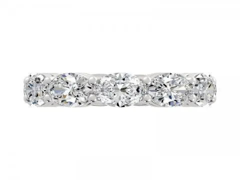 Oval East / West Eternity Band