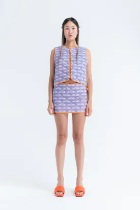 Placemat Skirt in Swan