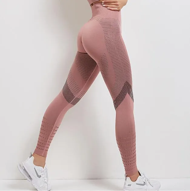 Sidiou Group Anniou Women's Sportswear Yoga Set Workout Clothes Athletic Wear Sports Gym Fitness Suits High Waist Hollow Leggings  Sport Bra