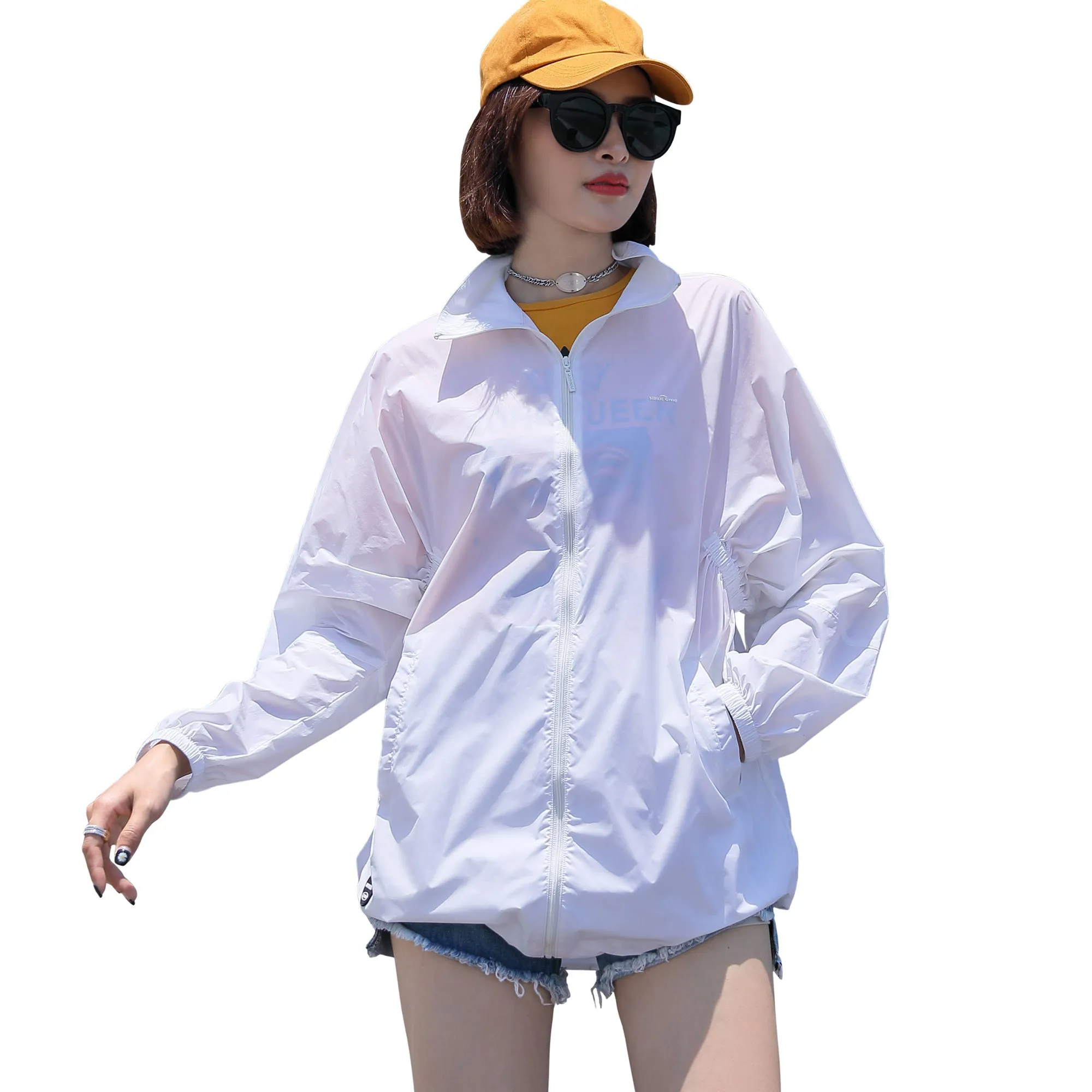 Sidiou Group Anniou YKK Zipper UPF50  Anti UV Jacket Sunscreen Waterproof Breathable Sun Protection Clothing Coat Loose Plus Size Lightweight Jackets