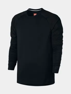 Sportswear Bonded Mens Long Sleeve T-Shirt (Black)