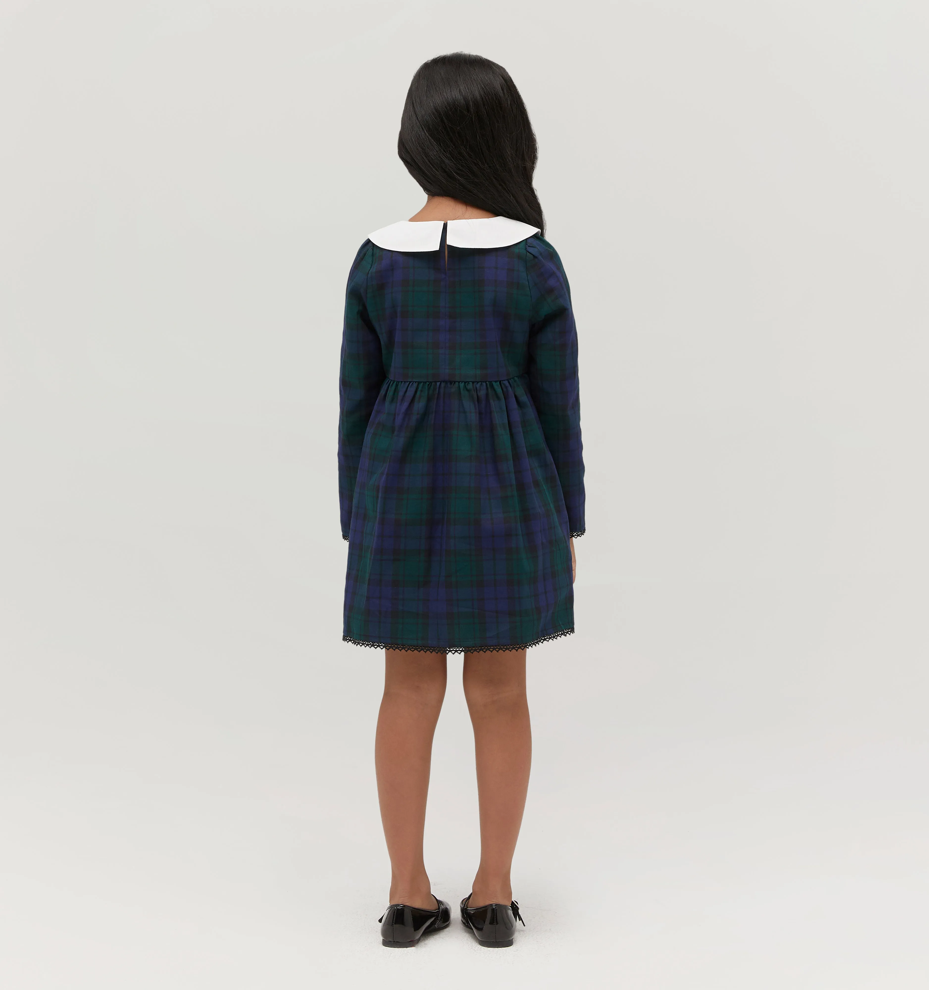 The Tiny Lottie Dress - Blackwatch Tartan