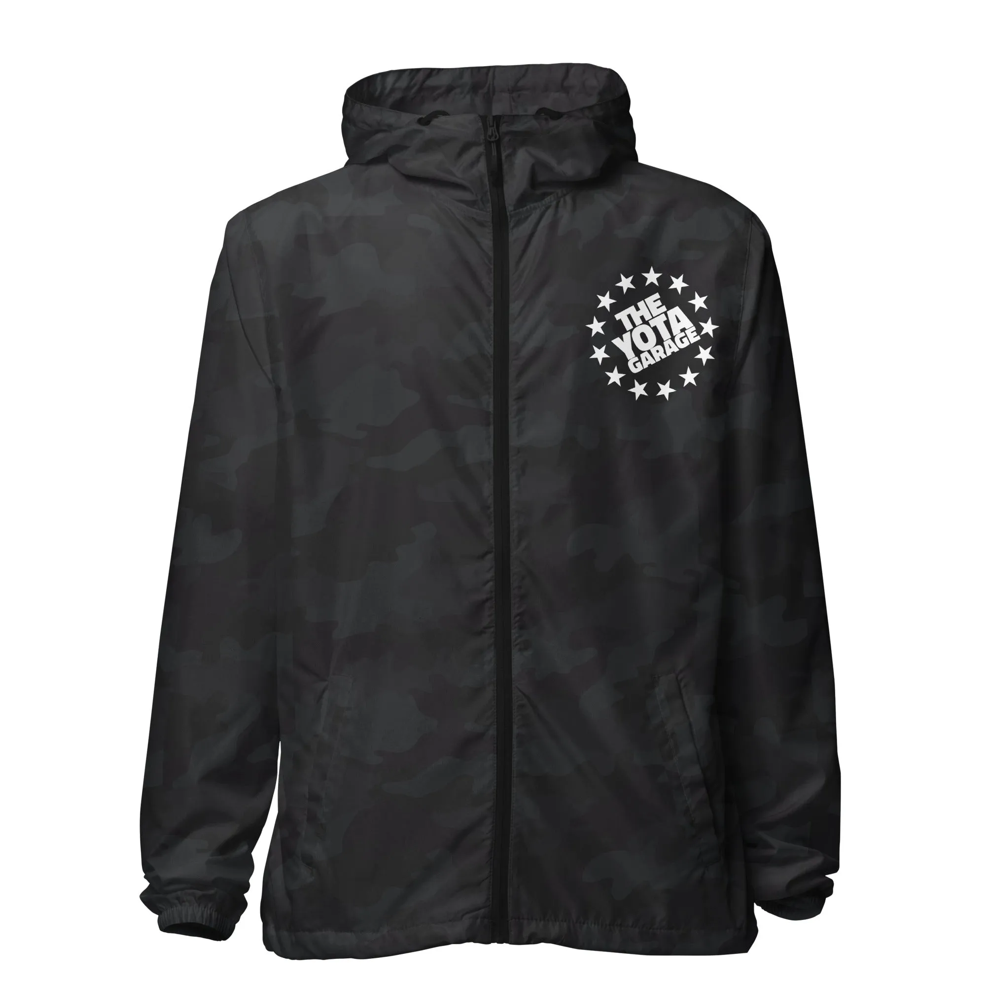 TheYotaGarage Lightweight Black Camo Windbreaker