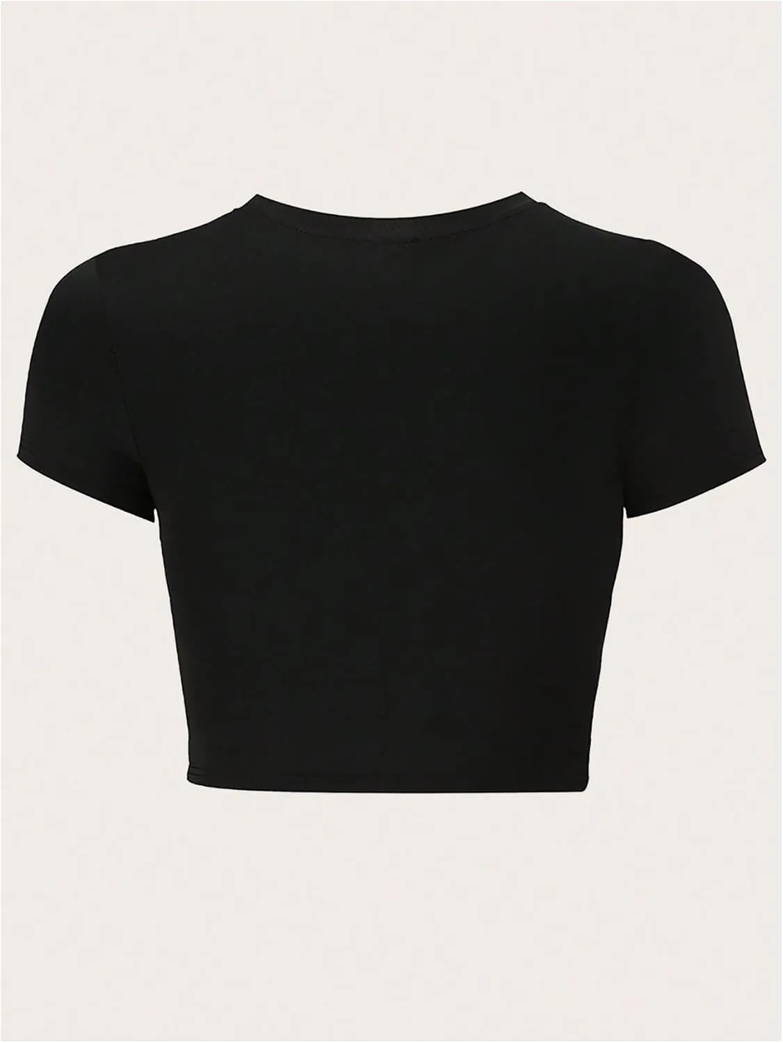 Verdusa Women's Y2K Baby Tees for Women Graphic Crop Tops 90s T-Shirt Vintage Outfit