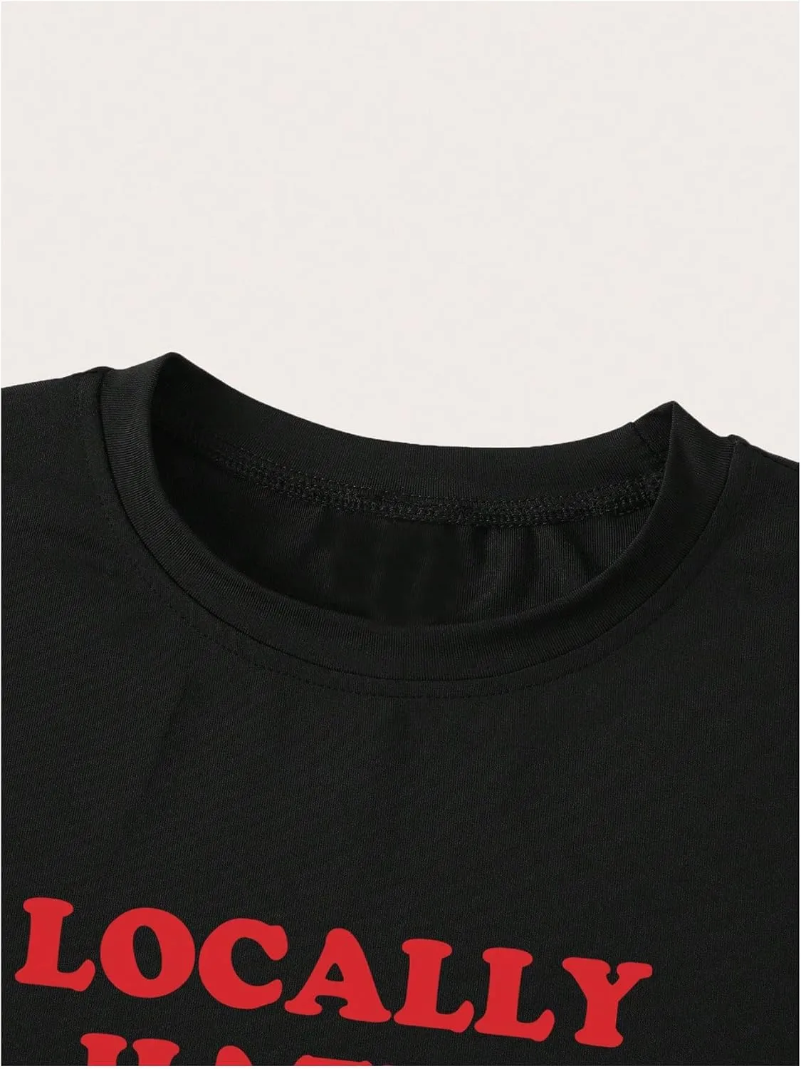 Verdusa Women's Y2K Baby Tees for Women Graphic Crop Tops 90s T-Shirt Vintage Outfit
