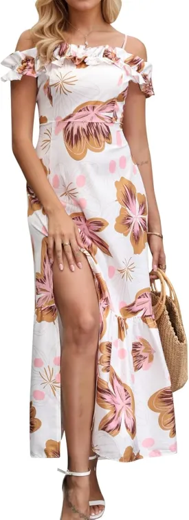 Women's 2025 Summer Formal Dresses Elegant Evening Party Cocktail Sexy Ruched Wedding Guest Maxi Dress