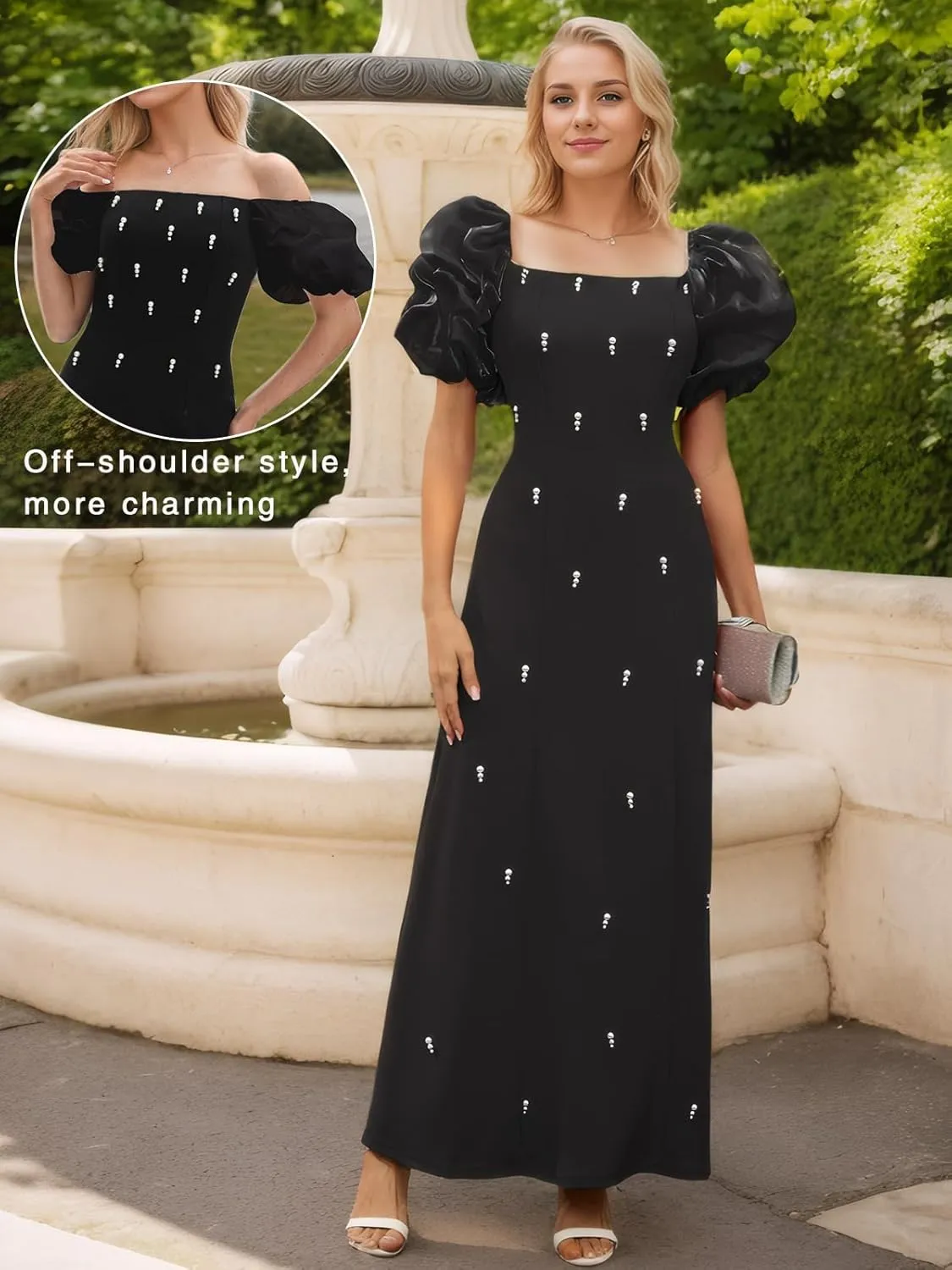 Women's Summer Club & Night Out Dresses Elegant Evening Party Cocktail Sexy Ruched Prom Wedding Guest Maxi Dress